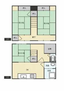 福岡県北九州市小倉北区下富野3丁目【一戸建】の間取り