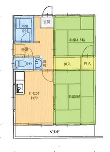 スイートム武村【201号室】の間取り