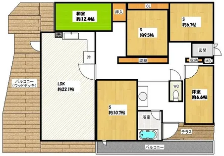 京都府京田辺市薪小山【マンション】の外観