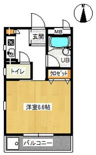 カーサ北町【2階】の間取り