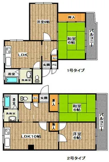大阪府吹田市山田西2丁目【マンション】の間取り