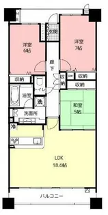 シーサイドレジデンスコスモスクエア駅前【2階】の間取り
