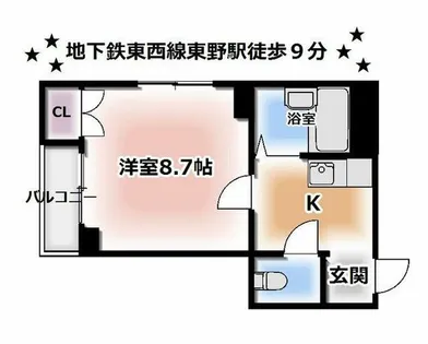 京都府京都市山科区西野山階町【マンション】の間取り