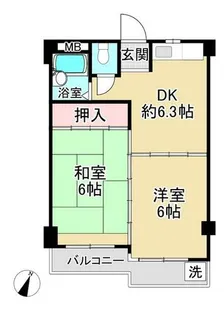 ルミエール大石【3階】の間取り