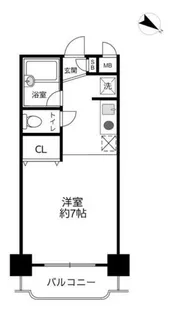 1Rの間取り画像