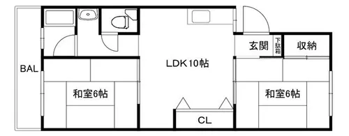 大阪府大阪市旭区今市1丁目【マンション】の間取り