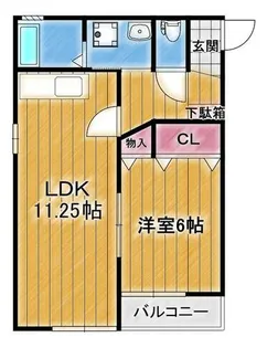 ファミール輝【2階】の間取り