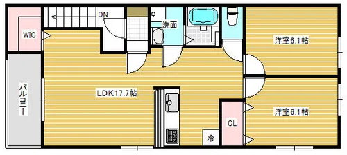 ラガーパレス東桃谷【3階】の間取り
