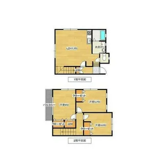 福岡県北九州市八幡西区香月西3丁目【タウンハウス】の間取り