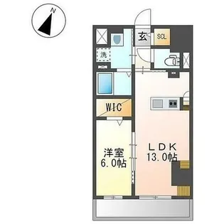 ワシンレジデンス【3号室】の間取り