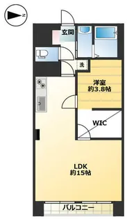 嵯峨天竜寺ハイツ【4階】の間取り