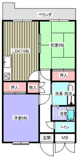 サンシャイン寺西【302号室】の間取り
