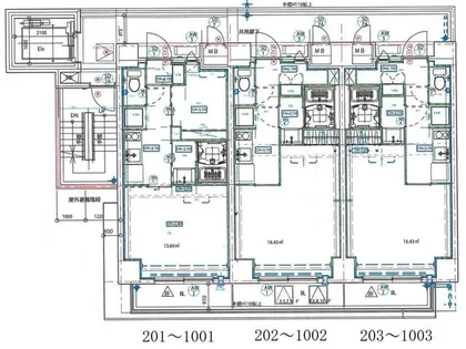大阪府大阪市淀川区十三本町1丁目【マンション】の間取り