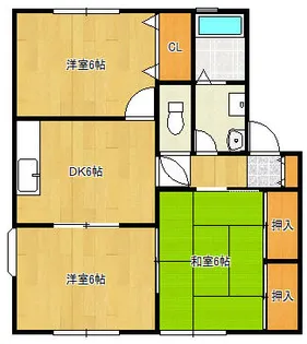 クルム新門司D棟【115号室】の間取り