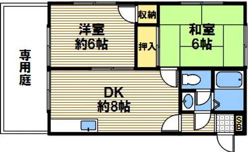 パールハイツ【103号室】の間取り