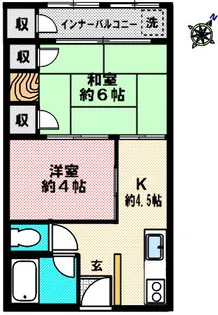 新神戸ハイツ【208号室】の間取り