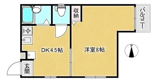 サマックス尾﨑ハイツ【101号室】の間取り