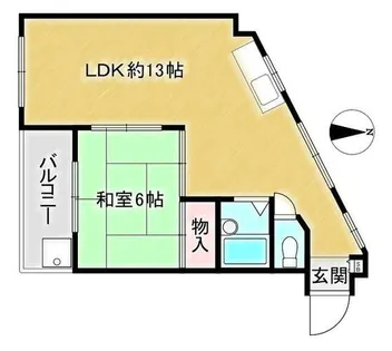 グレースシャトー中原Ⅰ【302号室】の間取り