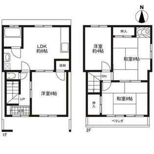 兵庫県西宮市甲子園九番町【一戸建】の間取り