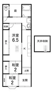 京都府京都市右京区太秦安井北御所町【一戸建】の間取り