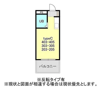 グリーンシティ諏訪【305号室】の間取り