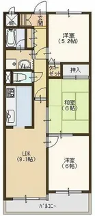 兵庫県姫路市御立西5丁目【マンション】の間取り