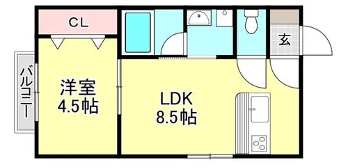 フラムルージュ市【1階】の間取り