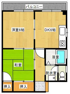 高峰ビル【303号室】の間取り