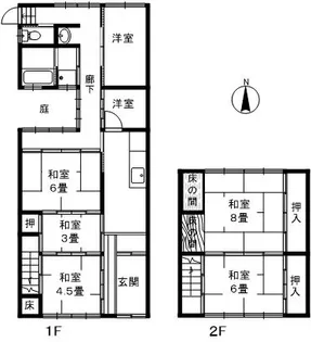奈良県奈良市高畑町【一戸建】の間取り