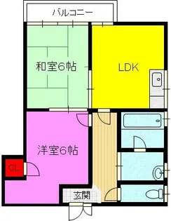 岡村マンション【105号室】の間取り