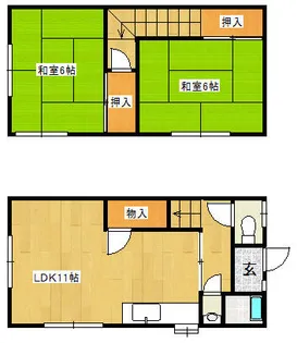 末松アパート【1階】の間取り
