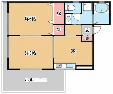 サンコート【1階】の間取り