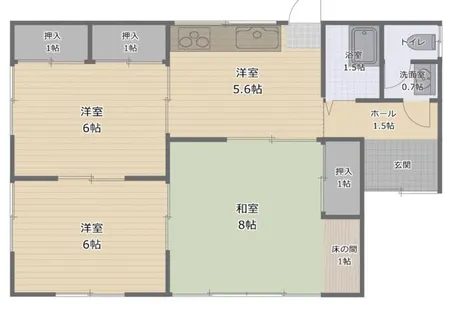 福岡県北九州市八幡西区香月中央1丁目【一戸建】の間取り