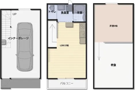 ダイワーズ感田ベースⅠ【1階】の間取り