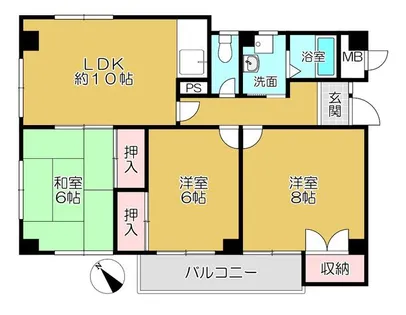兵庫県加古川市野口町古大内【アパート】の間取り