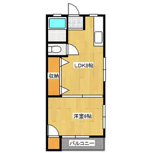 兵庫県宝塚市大成町【アパート】の間取り