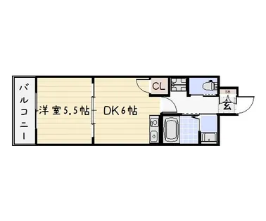 リード大手町【3階】の間取り