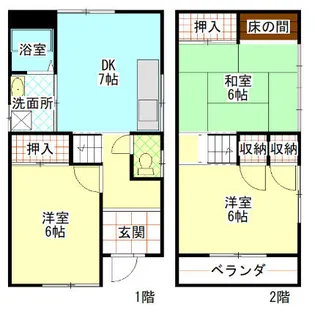 和歌山県和歌山市榎原【一戸建】の間取り