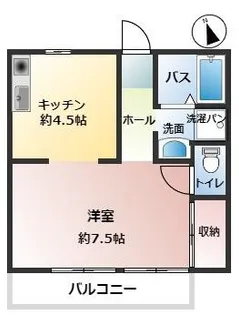サニーベル【102号室】の間取り