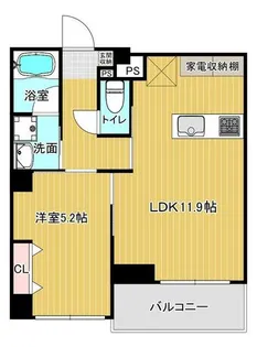 エグゼ八木北【5階】の間取り