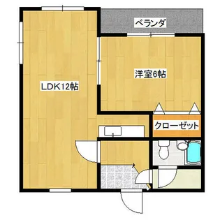 エメラルドハイツ【3階】の間取り