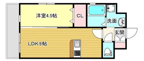 第50川崎ビル【905号室】の間取り