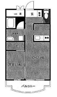 コスモコート【3階】の間取り