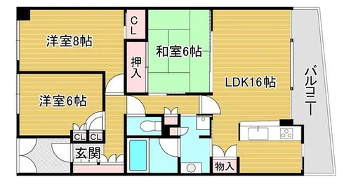 京都府京都市中京区河原町通二条上る清水町【マンション】の間取り