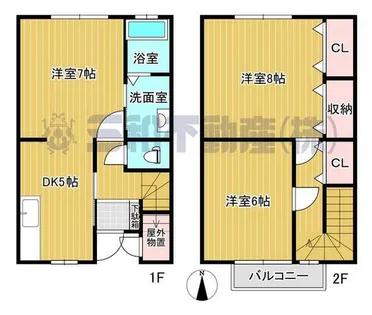 グランパハイツⅠ【B号室】の間取り