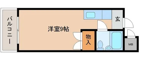 ホワイトハイツえびす【503号室】の間取り