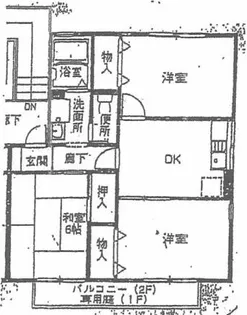 LIFE梅田【2階】の間取り