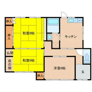 愛知県豊橋市大村町字於泥【一戸建】の間取り