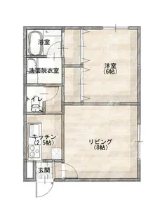 コーポちろろ【104号室】の間取り