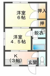サンハイツ【2階】の間取り